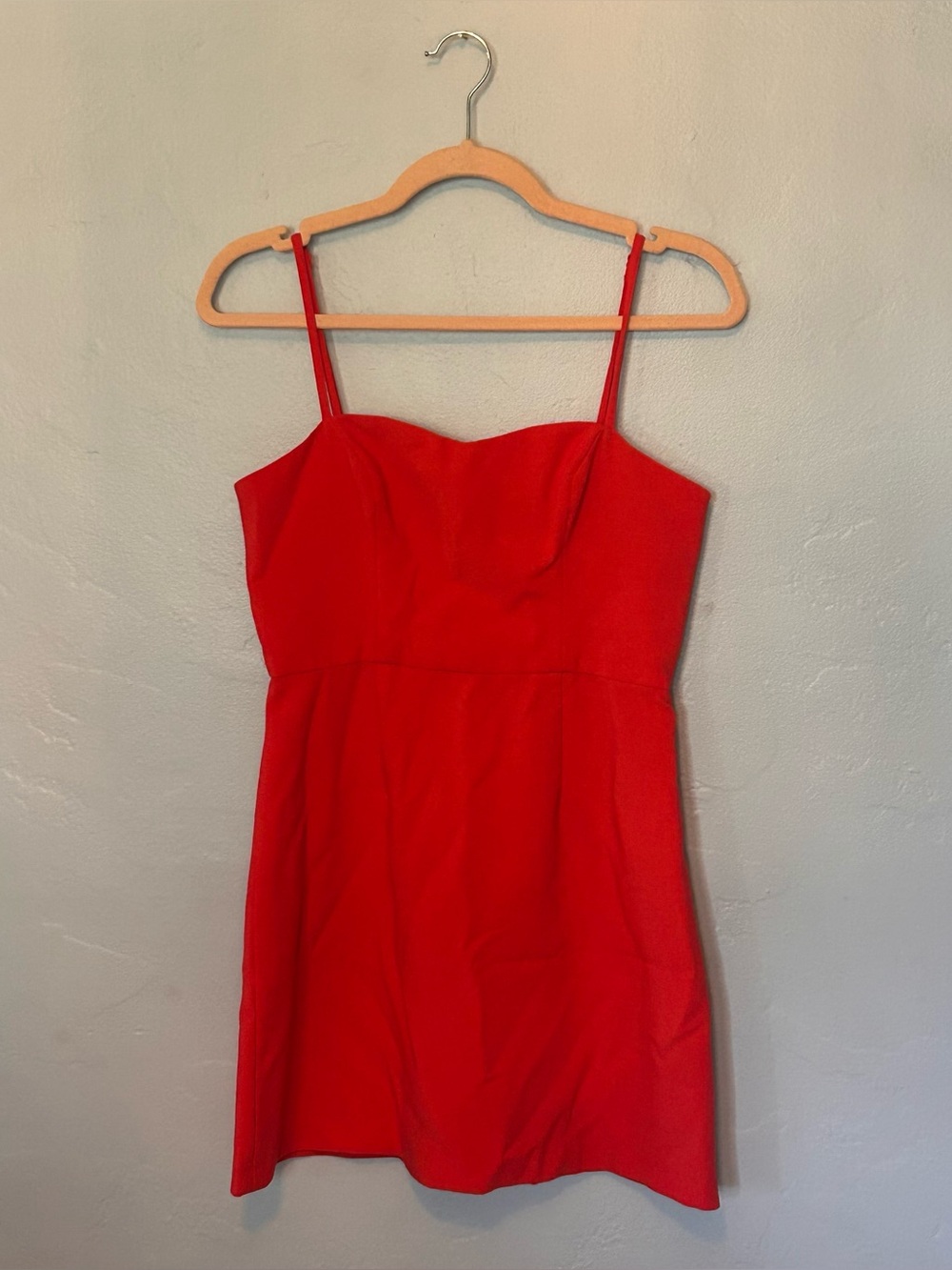 French Connection red spaghetti strap mini dress